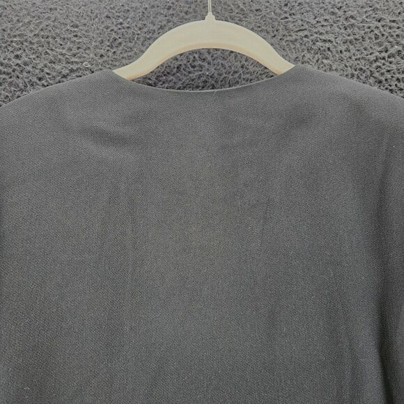 Cynthia Howie Womens Blazer Black Size 12 100% Polyester Long Sleeve One Clasp - Picture 12 of 12